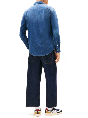 ΑΝΔΡΙΚΟ DENIM ΠΟΥΚΑΜΙΣΟ | Μπλε Σκούρο XL