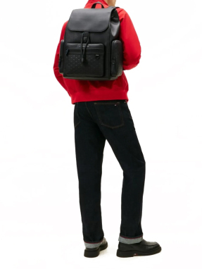 ΑΝΔΡΙΚΟ FLAP ΣΑΚΙΔΙΟ ΠΛΑΤΗΣ | Μαύρο