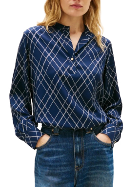 ΓΥΝΑΙΚΕΙΑ ΜΠΛΟΥΖΑ ΜΕ ΚΟΥΜΠΙΑ | Μπλε Σκούρο EU 34