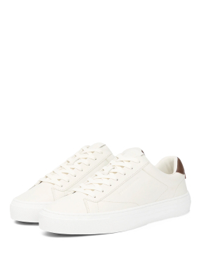 ΑΝΔΡΙΚΑ ΔΕΡΜΑΤΙΝΑ SNEAKERS | Εκρού 45