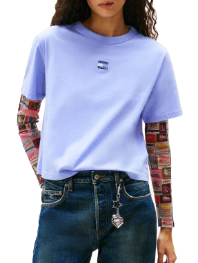 ΓΥΝΑΙΚΕΙΟ T-SHIRT ΜΕ ΛΟΓΟΤΥΠΟ | Λιλά S