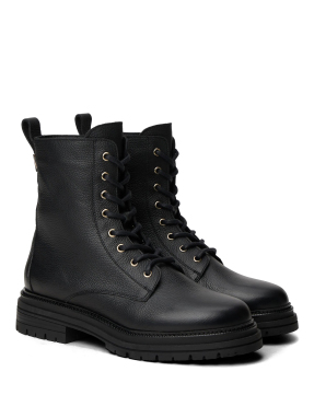 ΓΥΝΑΙΚΕΙΑ ΔΕΡΜΑΤΙΝΑ CHUNKY ΜΠΟΤΑΚΙΑ | Μαύρο 38