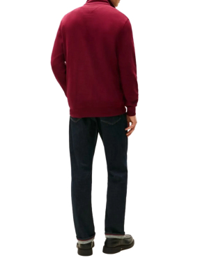 ΑΝΔΡΙΚΟ HALF-ZIP ΠΟΥΛΟΒΕΡ | Μπορντό XXL