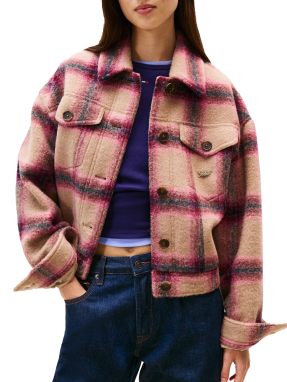 ΓΥΝΑΙΚΕΙΟ TRUCKER JACKET | Πολύχρωμο S