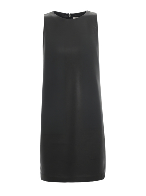 ΜΙΝΙ FAUX LEATHER ΦΟΡΕΜΑ | Μαύρο S
