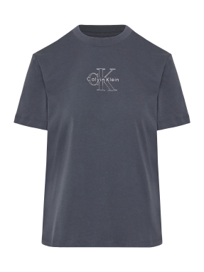 ΓΥΝΑΙΚΕΙΟ T-SHIRT ΜΕ ΛΟΓΟΤΥΠΟ | Γκρι Σκούρο S