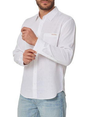 ΑΝΔΡΙΚΟ ΛΙΝΟ ΠΟΥΚΑΜΙΣΟ | Λευκό XL