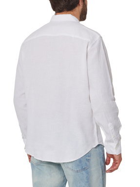 ΑΝΔΡΙΚΟ ΛΙΝΟ ΠΟΥΚΑΜΙΣΟ | Λευκό XL