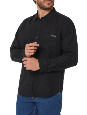 ΑΝΔΡΙΚΟ ΛΙΝΟ ΠΟΥΚΑΜΙΣΟ | Μαύρο L