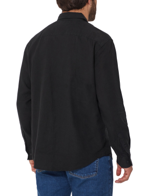 ΑΝΔΡΙΚΟ ΛΙΝΟ ΠΟΥΚΑΜΙΣΟ | Μαύρο L