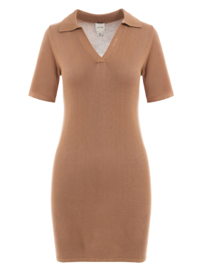 ΜΙΝΙ POLO ΦΟΡΕΜΑ | Μπεζ Σκούρο XS