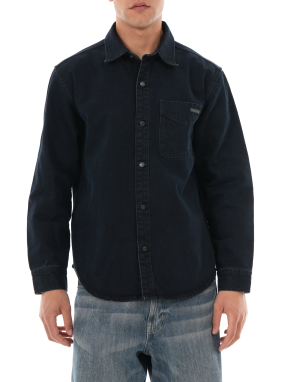 ΑΝΔΡΙΚΟ DENIM OVERSHIRT | Μαύρο M