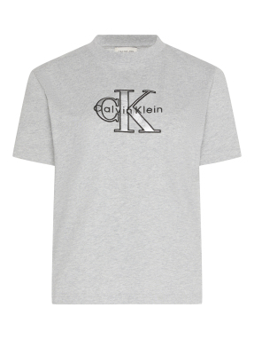 ΓΥΝΑΙΚΕΙΟ T-SHIRT ΜΕ ΛΟΓΟΤΥΠΟ | Γκρι XS