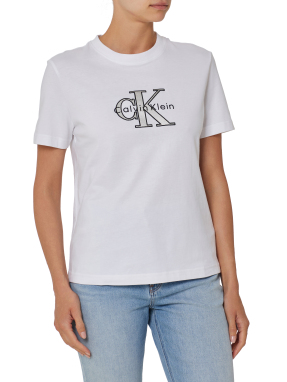 ΓΥΝΑΙΚΕΙΟ T-SHIRT ΜΕ ΛΟΓΟΤΥΠΟ | Λευκό S