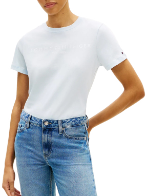 ΓΥΝΑΙΚΕΙΟ T-SHIRT ΜΕ ΛΟΓΟΤΥΠΟ | Μπλε Ανοιχτό XS