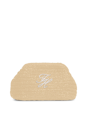 ΓΥΝΑΙΚΕΙΟ RAFFIA CLUTCH | Μπεζ