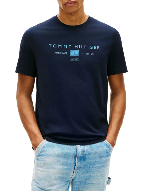 ΑΝΔΡΙΚΟ T-SHIRT ΜΕ ΛΟΓΟΤΥΠΟ | Μπλε Σκούρο S
