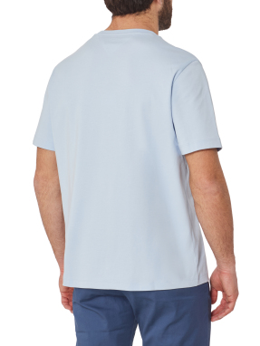 ΑΝΔΡΙΚΟ T-SHIRT INTERLOCK | Μπλε Ανοιχτό XXL