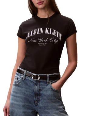 ΓΥΝΑΙΚΕΙΟ T-SHIRT ΜΕ ΛΟΓΟΤΥΠΟ | Μαύρο M