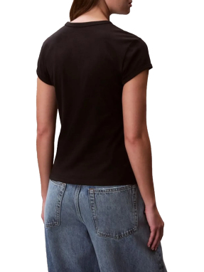 ΓΥΝΑΙΚΕΙΟ T-SHIRT ΜΕ ΛΟΓΟΤΥΠΟ | Μαύρο M
