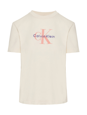 ΓΥΝΑΙΚΕΙΟ T-SHIRT ΜΕ ΛΟΓΟΤΥΠΟ | Εκρού L