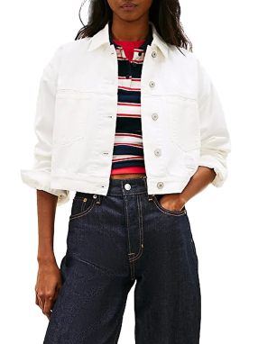 ΓΥΝΑΙΚΕΙΟ DENIM JACKET | Λευκό M
