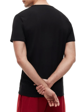 ΑΝΔΡΙΚΑ LOUNGE T-SHIRT 3ΤΜΧ | Μαύρο M