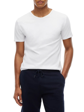 ΑΝΔΡΙΚΑ LOUNGE T-SHIRT 3ΤΜΧ | Λευκό L