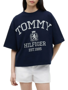 ΓΥΝΑΙΚΕΙΟ OVERSIZED T-SHIRT | Μπλε Σκούρο S