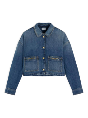 ΓΥΝΑΙΚΕΙΟ DENIM JACKET | Μπλε Σκούρο S