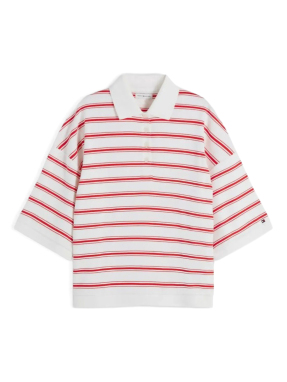 ΓΥΝΑΙΚΕΙΑ OVERSIZED POLO ΜΠΛΟΥΖΑ | Ριγέ  M