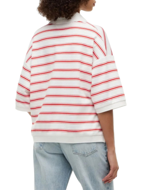 ΓΥΝΑΙΚΕΙΑ OVERSIZED POLO ΜΠΛΟΥΖΑ | Ριγέ  M