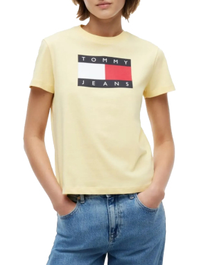 ΓΥΝΑΙΚΕΙΟ T-SHIRT ΜΕ ΛΟΓΟΤΥΠΟ | Κίτρινο M