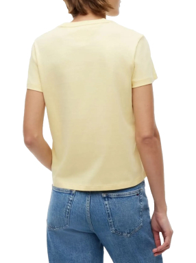 ΓΥΝΑΙΚΕΙΟ T-SHIRT ΜΕ ΛΟΓΟΤΥΠΟ | Κίτρινο M