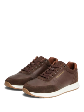 ΑΝΔΡΙΚΑ ΔΕΡΜΑΤΙΝΑ SNEAKERS | Καφέ 45