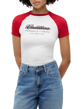 TH x CADILLAC FORMULA 1® ΓΥΝΑΙΚΕΙΟ T-SHIRT | Λευκό S