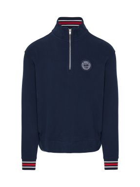 ΑΝΔΡΙΚΟ HALF-ZIP ΠΟΥΛΟΒΕΡ | Μπλε Σκούρο M