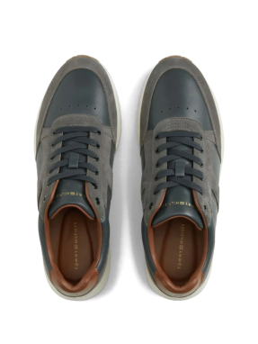 ΑΝΔΡΙΚΑ ΔΕΡΜΑΤΙΝΑ SNEAKERS | Μπλε Σκούρο 44