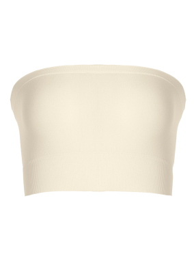 ΓΥΝΑΙΚΕΙΟ ΣΤΡΑΠΛΕΣ ΤΟΠ SEAMLESS | Εκρού XS