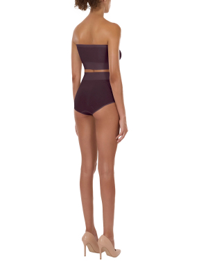 ΓΥΝΑΙΚΕΙΟ ΣΤΡΑΠΛΕΣ ΤΟΠ SEAMLESS | Καφέ Σκούρο XS