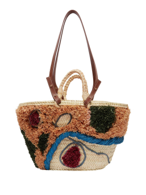 ΓΥΝΑΙΚΕΙΑ ΤΣΑΝΤΑ ΧΕΙΡΟΣ MICHELLE TUFTED MIDI | Μπεζ