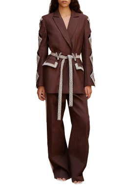 ΓΥΝΑΙΚΕΙΟ ΣΑΚΑΚΙ LEANDRA | Καφέ Σκούρο UK 8