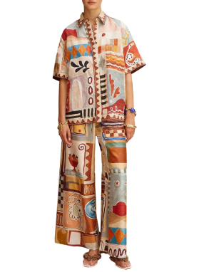 ΓΥΝΑΙΚΕΙΟ ΠΟΥΚΑΜΙΣΟ MICHELLE | Πολύχρωμο UK 8