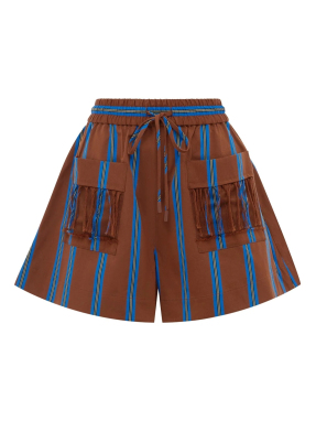 ΓΥΝΑΙΚΕΙΟ SHORTS NOURA | Καφέ Σκούρο UK 8