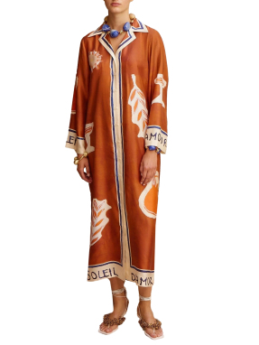 ΜΑΞΙ ΦΟΡΕΜΑ SOLEIL D'AMOUR | Καφέ Ανοιχτό UK 8