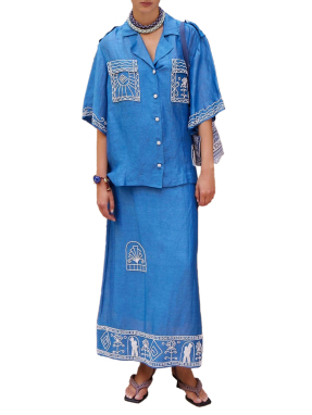 ΓΥΝΑΙΚΕΙΟ ΚΟΝΤΟΜΑΝΙΚΟ ΠΟΥΚΑΜΙΣΟ | Μπλε S