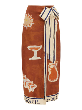 ΜΑΞΙ ΦΟΥΣΤΑ SOLEIL D'AMOUR | Καφέ Ανοιχτό UK 8