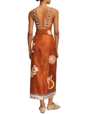 ΜΑΞΙ ΦΟΥΣΤΑ SOLEIL D'AMOUR | Καφέ Ανοιχτό UK 8