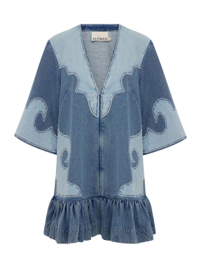 ΜΙΝΙ DENIM ΦΟΡΕΜΑ JESSE APPLIQUE | Μπλε  UK 10
