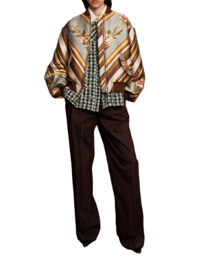 ΓΥΝΑΙΚΕΙΟ JACKET LA ROSA JACQUARD BOMBER | Πολύχρωμο  UK 12